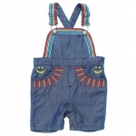 Stella McCartney Kids Baby Girls' [3-24M] Rainbow Embroidered Denim Overalls