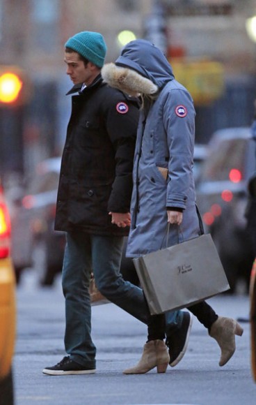 And a bonus pic of the 'Spiderman' couple rocking Canada Goose