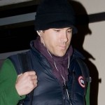 Canadian actor Ryan Reynolds knows how to keep warm with the Canada Goose Lodge Down Vest