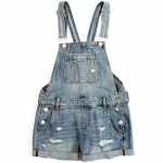 BlankNYC Women's Distressed Short Overall