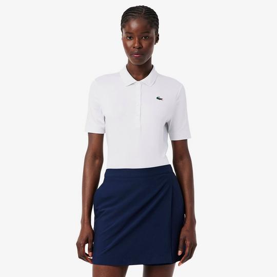 Lacoste Women's Slim Fit UV Protect Stretch Golf Polo